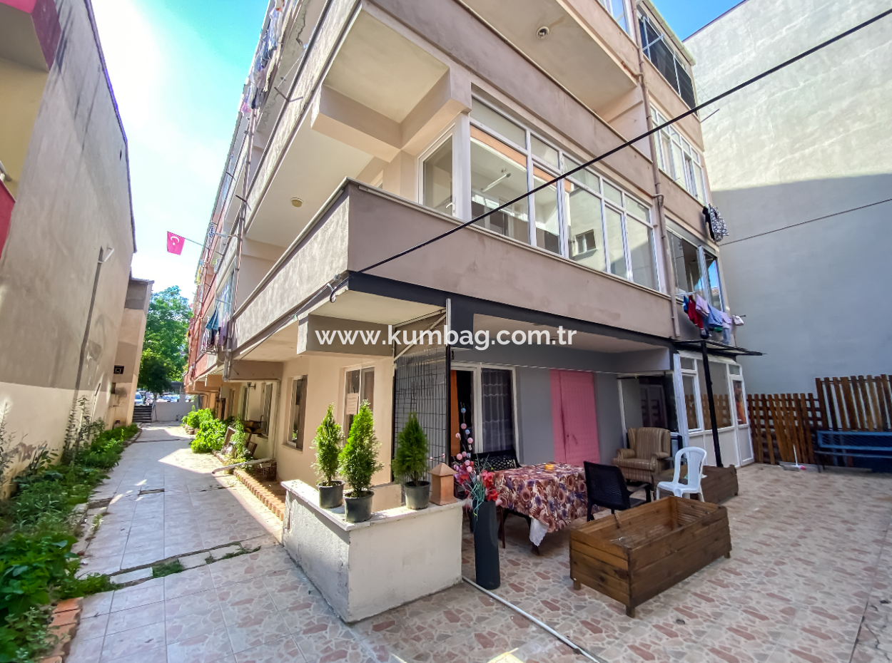 1 1 Corner Apartment For Sale In Kumbağ Centrally Located Close To The Sea