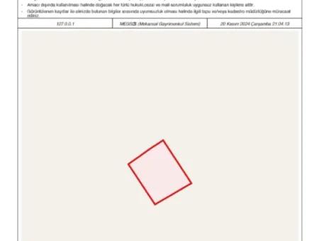 360M2 Ready-To-Build Land With Residential Zoning In Kumbağ