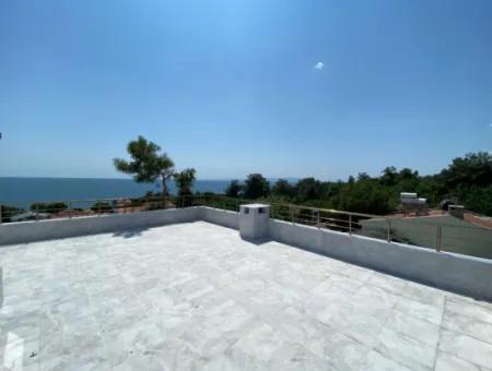 Topağaç Location 3 Storey Zero Detached Villa With Sea View Is Free Of Commission