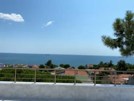 Topağaç Location 3 Storey Zero Detached Villa With Sea View Is Free Of Commission