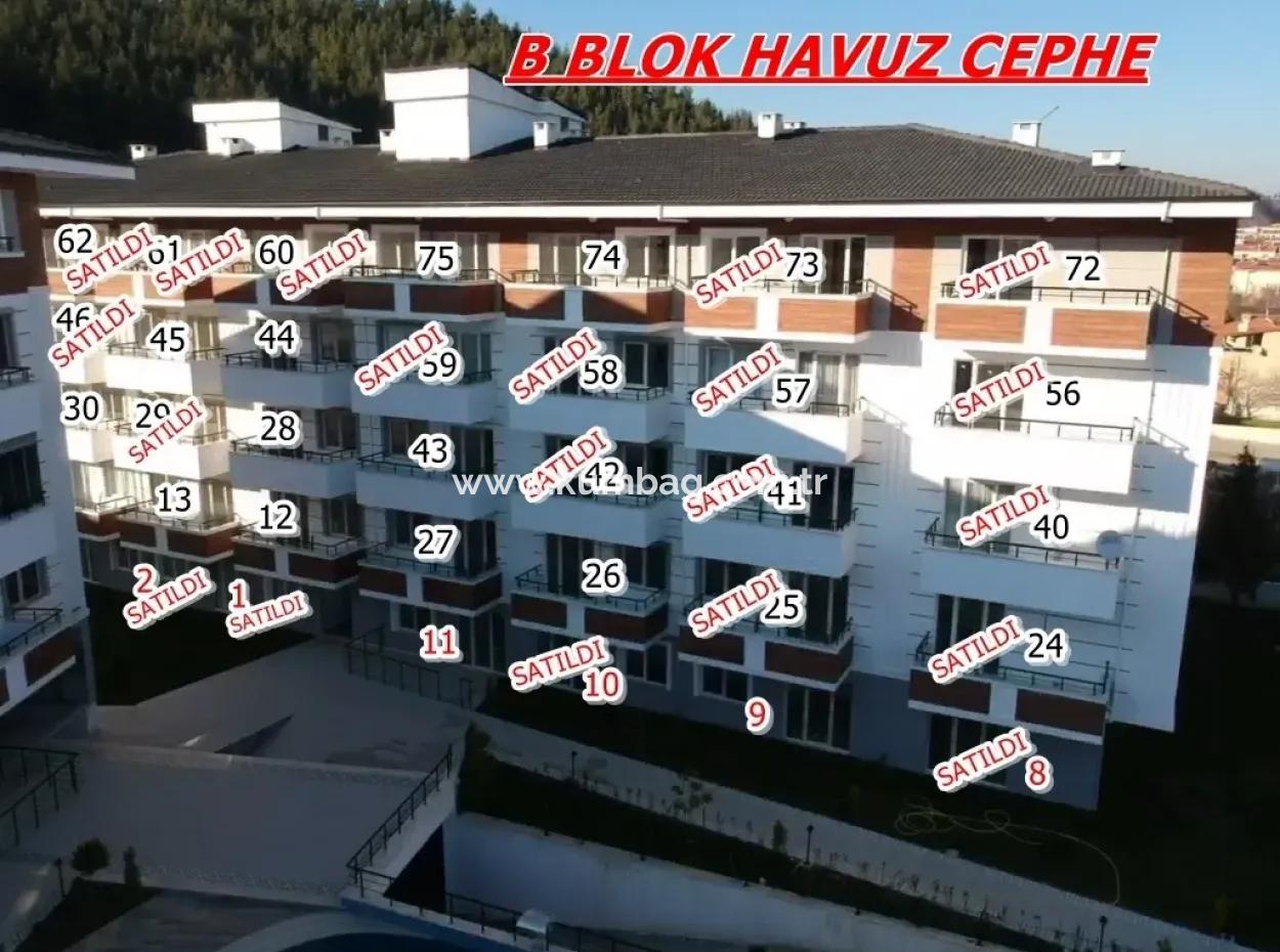 Kumbağ Havuzlu Doğalgazlı Yaz-Kış Oturumluk Lüks Daireler (Komisyonsuz)