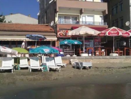 Kumbağ Sahilde Denize Sıfır Devren Kiralık Cafe